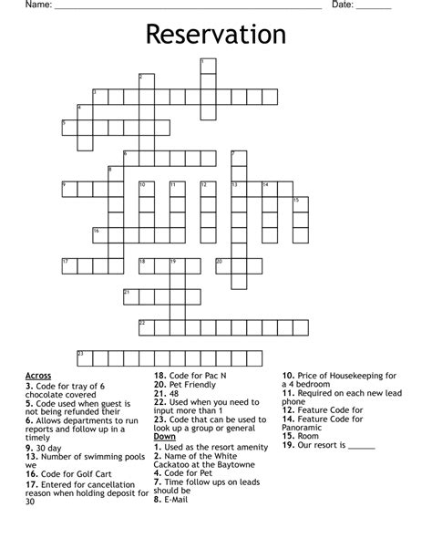 with some reservation crossword clue